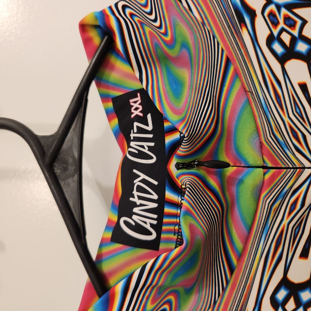 Psychedelic Multicolor Full Body Catsuit Badinka - Picture 4 of 5